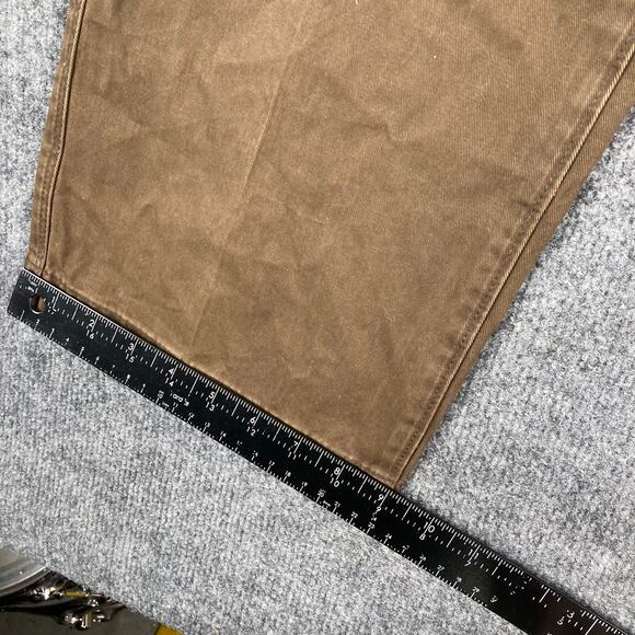 Eddie Bauer Pants Mens 33x32 Brown Straight Leg Casual Chino Cotton - Picture 2 of 12